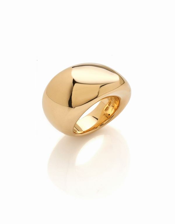 Anello Vhernier in oro giallo  - Auction Gioielli e Orologi del XX Secolo - Faraone Casa d'Aste