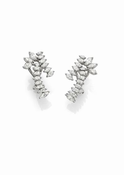 Orecchini in Oro Bianco e Diamanti
