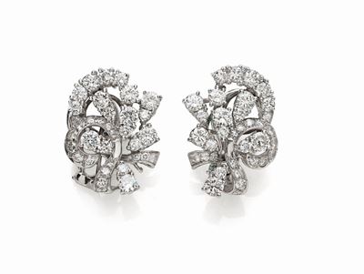 Orecchini in Platino e Diamanti