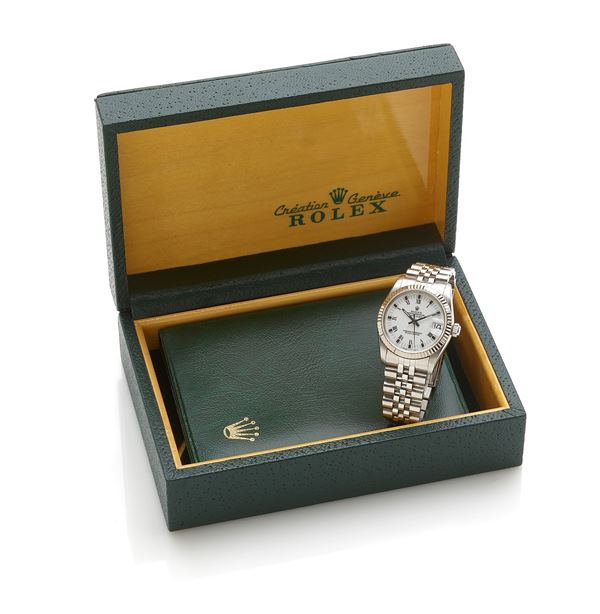 Rolex : Rolex Datejust acciaio con scatola e garanzia  - Asta ASTA A TEMPO - Faraone Casa d'Aste