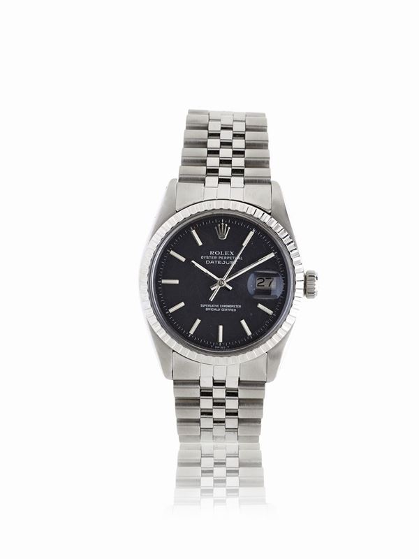 Rolex : Rolex in acciaio con quadrante nero  - Asta ASTA A TEMPO - Faraone Casa d'Aste