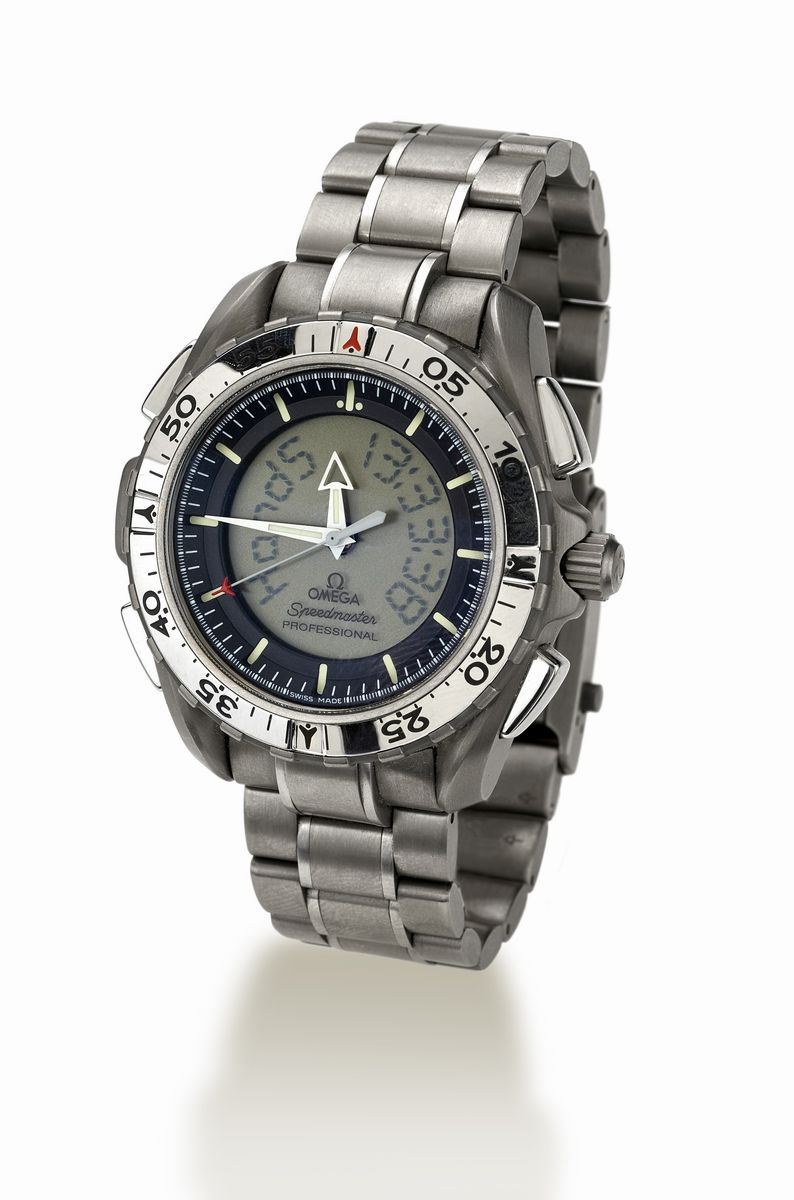 Omega Speedmaster Professional Nasa Seaconron 21x-33 in Titanio.