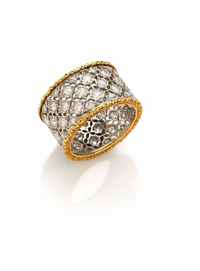 Anello Fascia Traforata Firmato Mario Buccellati
