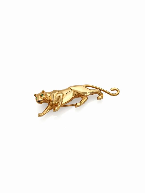 Cartier : Spilla Panther&#232; Cartier  - Asta Gioielli e Orologi del XX Secolo - Faraone Casa d'Aste