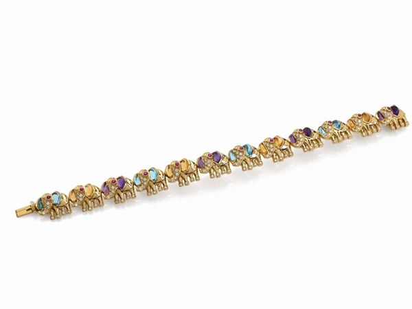 Bracciale elefanti firmati Sabbadini