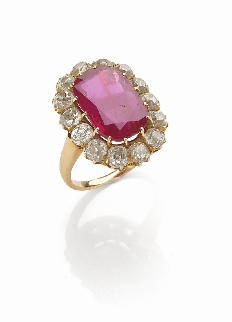 Anello Rubino 5,50ct Circa