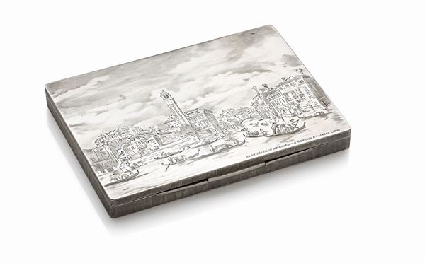Mario Buccellati : Scatola Mario Buccellati in argento  - Auction Gioielli e Orologi del XX Secolo - Faraone Casa d'Aste