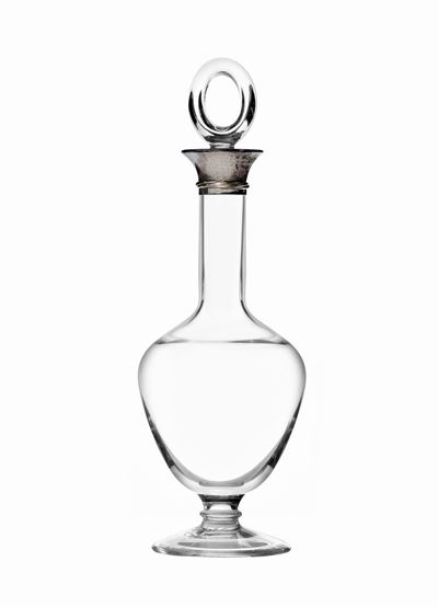 Decanter in Cristallo e Argento Firmato Cartier