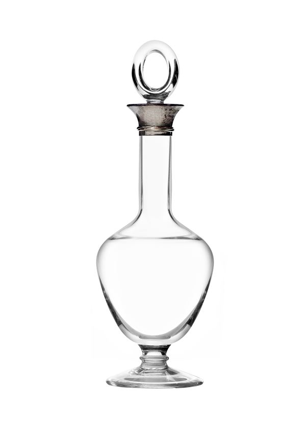 Cartier : Bottiglia in vetro e argento firmata Cartier  - Auction Gioielli e Orologi del XX Secolo - Faraone Casa d'Aste