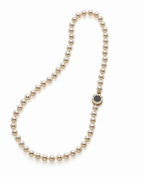 Bulgari : Collana perle firmata Bulgari   - Auction Gioielli e Orologi del XX Secolo - Faraone Casa d'Aste