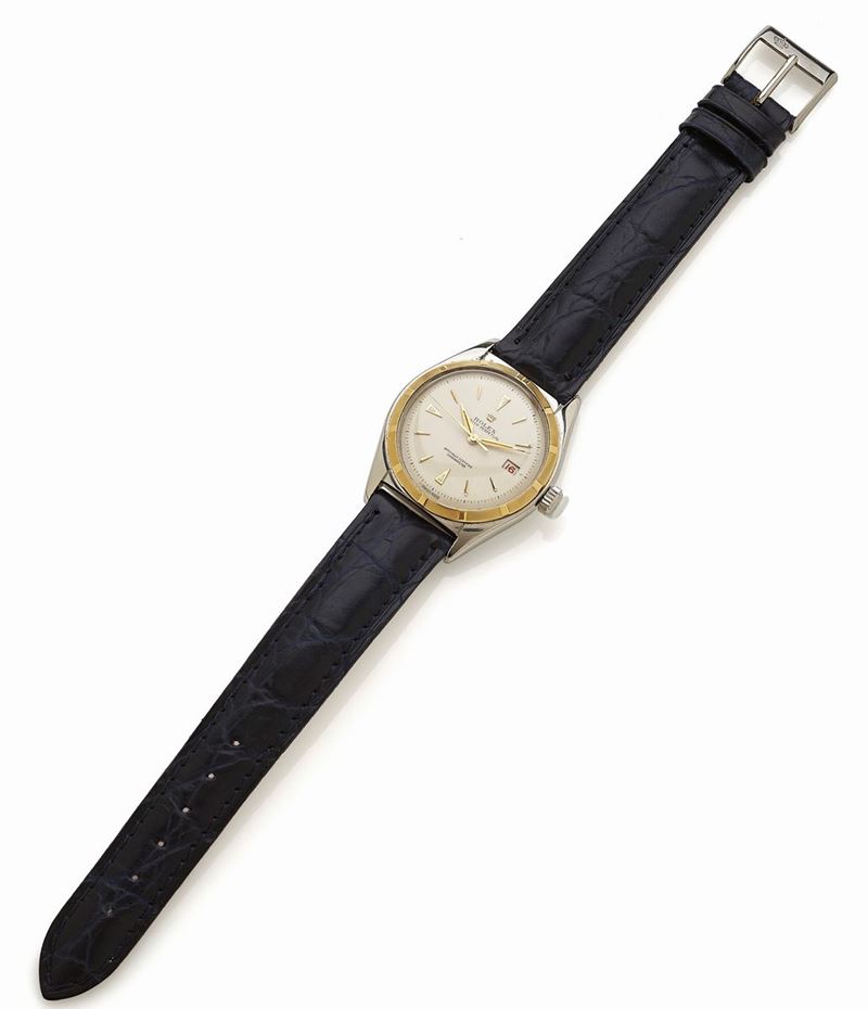 Rolex Ovettone Anni '40 in Acciaio/oro