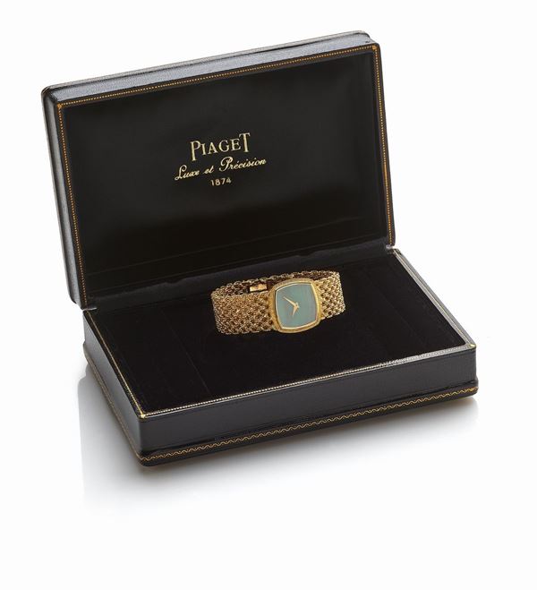 Piaget Lady in oro giallo e malachite
