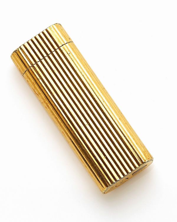 Accendino placcato oro firmato Cartier Paris