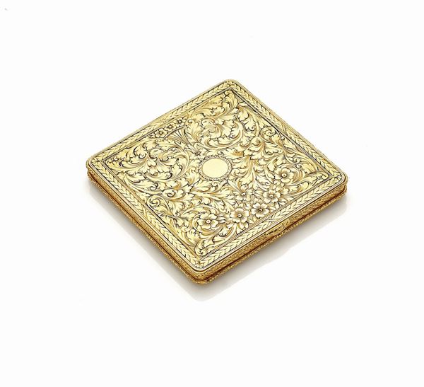 Porta sigarette in oro giallo 18kt