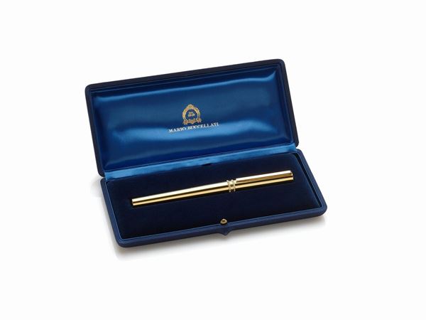 PENNA STILO ORO GIALLO FIRMATO MARIO BUCCELLATI