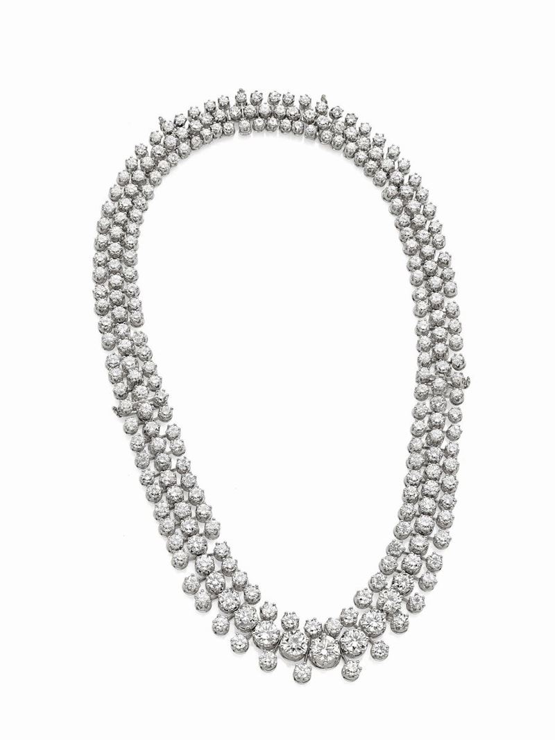 Collana in Platino con Diamanti