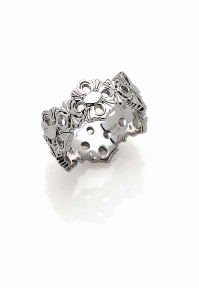 Anello in Oro Bianco Firmato Buccellati