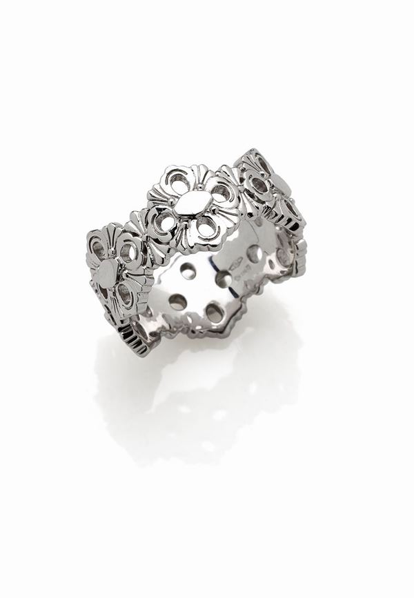 Buccellati - Anello in oro bianco firmato Buccellati