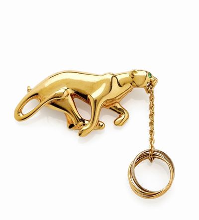 Spilla Panthére di Cartier in Oro Giallo