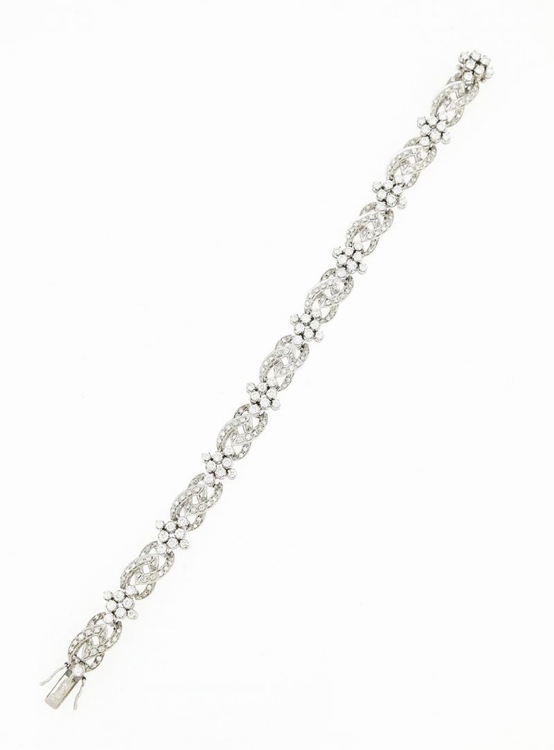 Bracciale in Oro Bianco con Diamanti