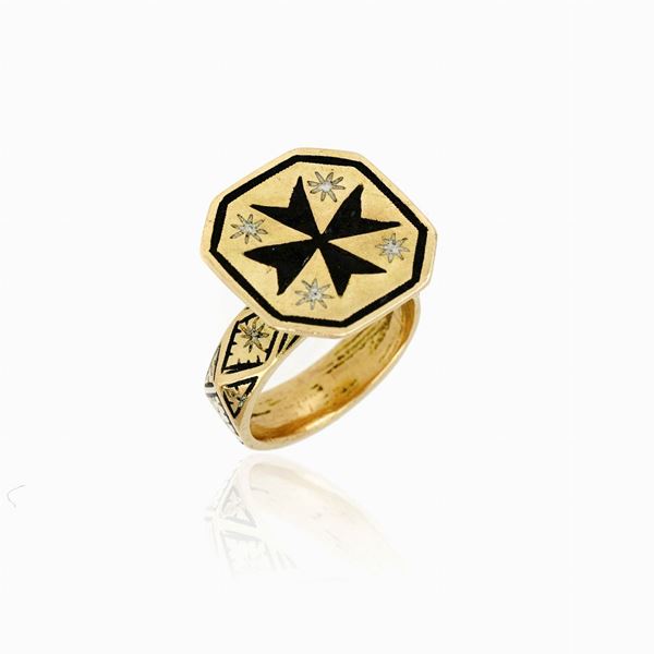 Anello sigillo in oro