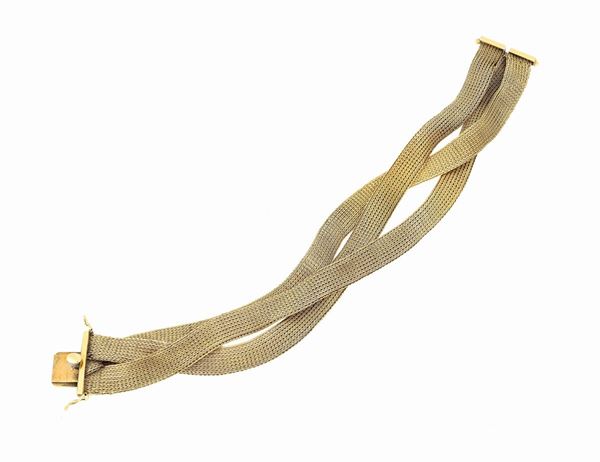 BRACCIALE IN ORO INTRECCIATO CON ASTUCCIO