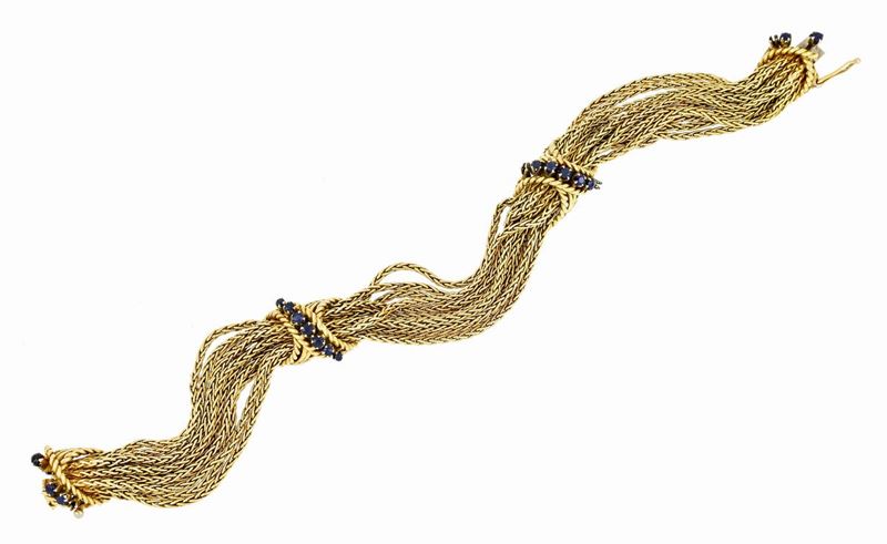 Bracciale in Oro con Zaffiri