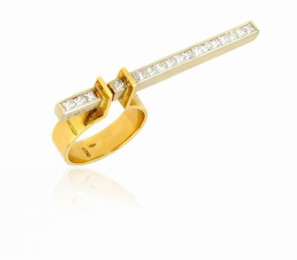 Anello Cleto Munari in oro con diamanti