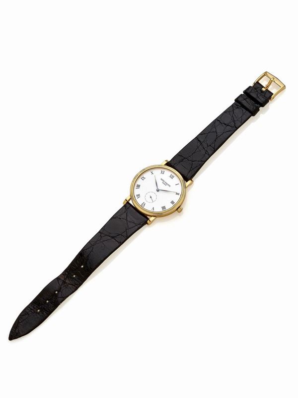 Patek Philippe : Patek Philippe Calatrava Clou de Paris. Con scatola e garanzia.  - Asta ASTA LIVE GIUGNO - Faraone Casa d'Aste