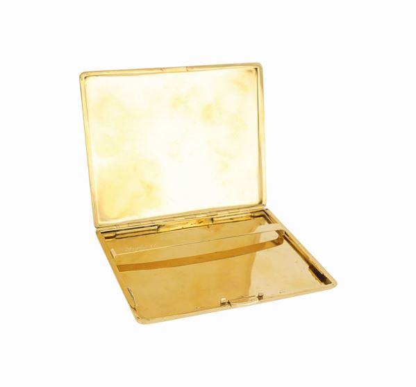 Portasigarette in oro giallo