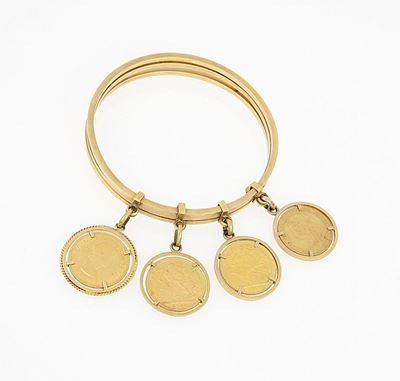 Bracciale in Oro con Monete