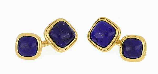 Gemelli in oro con lapislazzuli  - Auction I SEGNA TEMPO SENZA TEMPO - Faraone Casa d'Aste