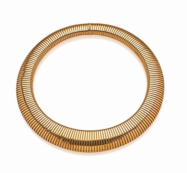 Collana tubogas in oro