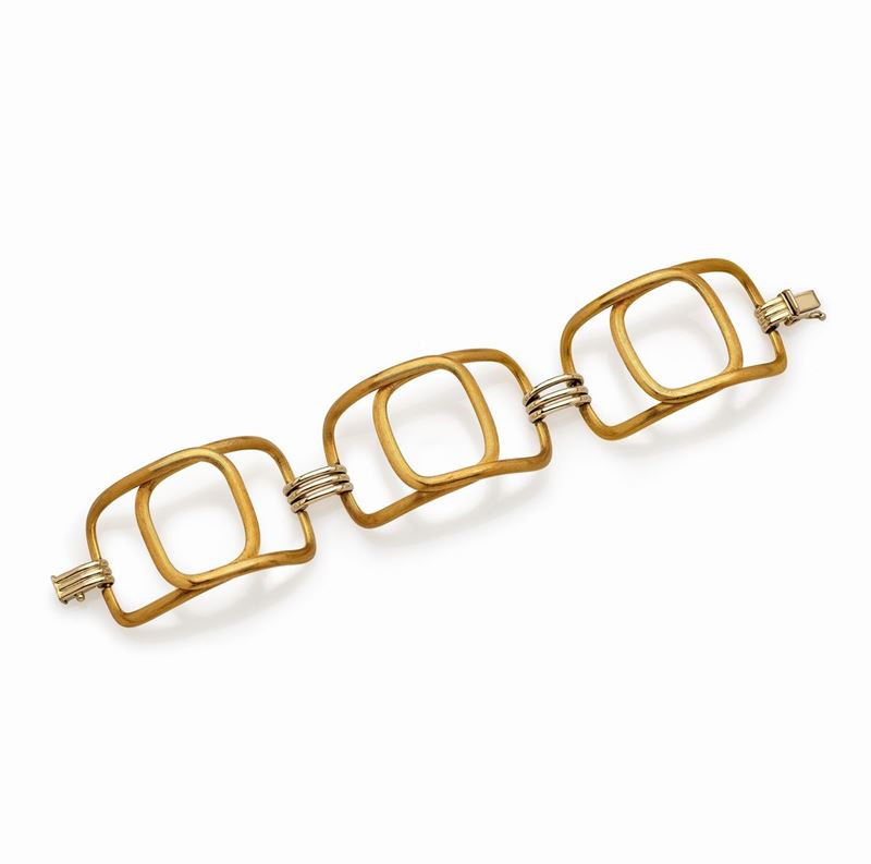 Bracciale in Oro Due Colori