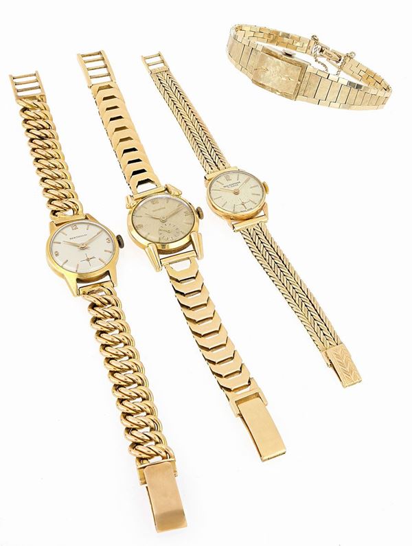 Lotto composto da orologi in oro 