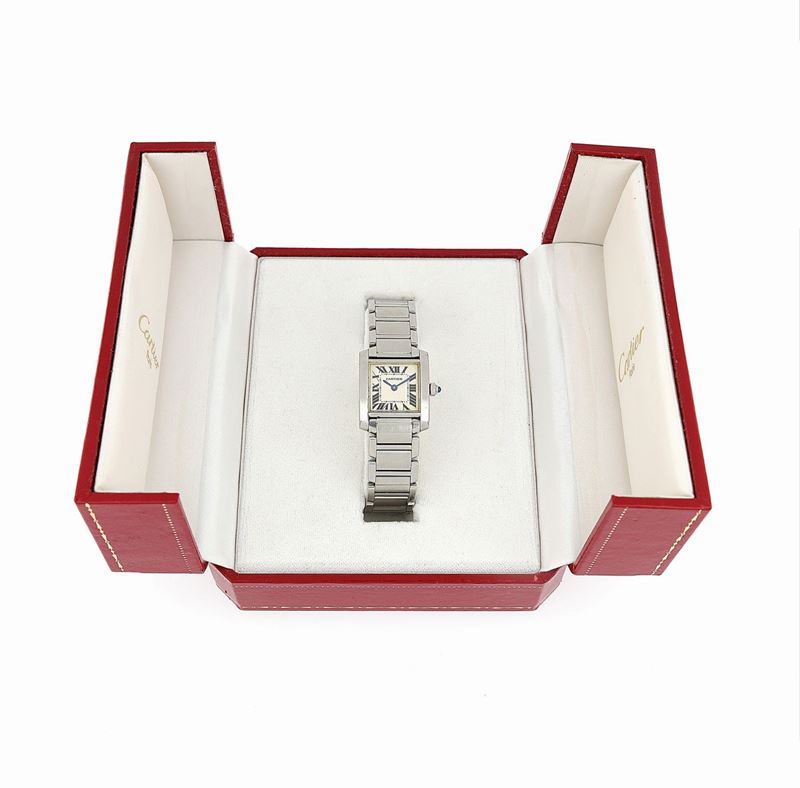 Orologio Cartier Tank in Acciaio