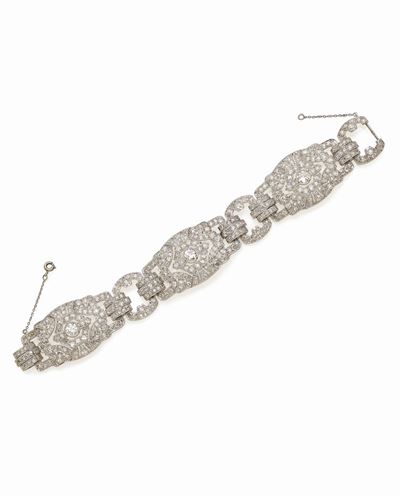 Bracciale in Platino e Diamanti
