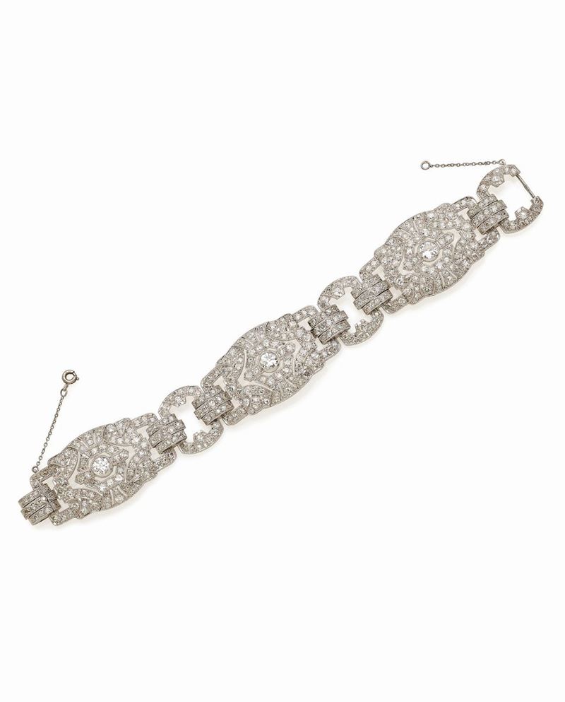 Bracciale in Platino e Diamanti