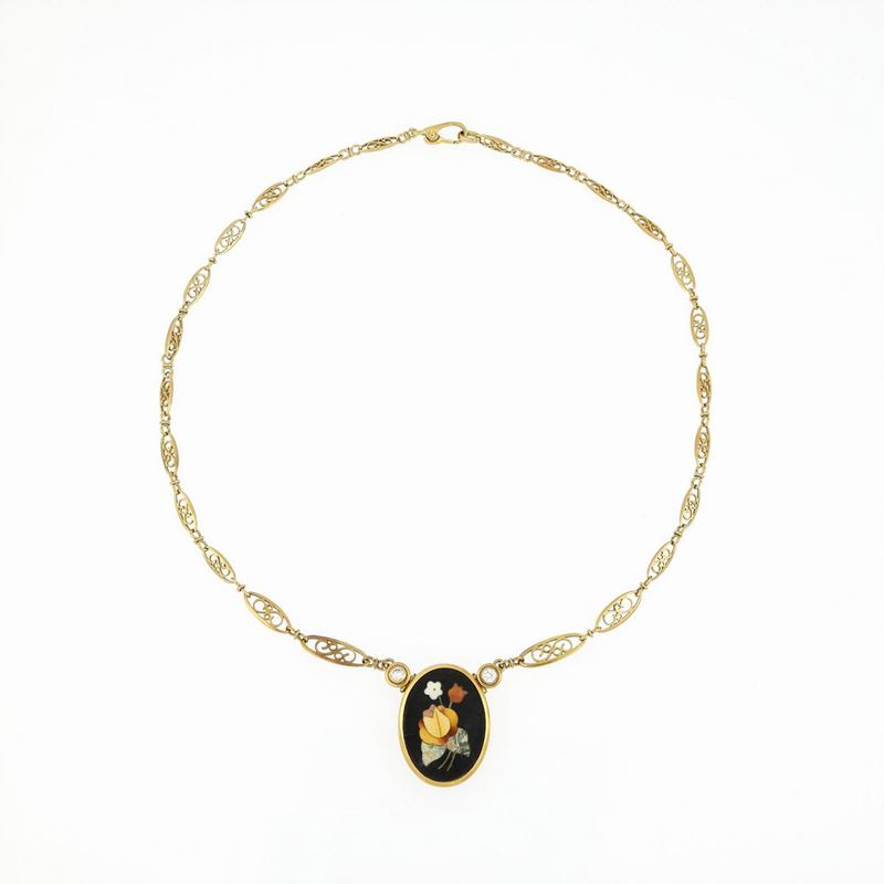 Collana in Oro con Mosaico