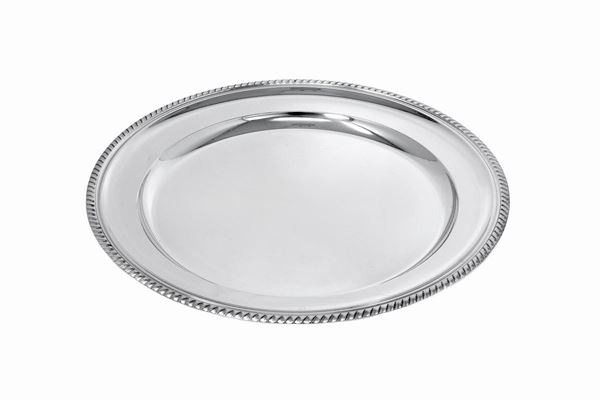 Piatto argento firmato Calderoni