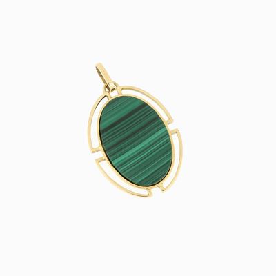 Ciondolo in Oro e Malachite