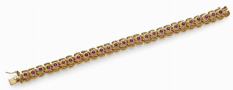 Bracciale in Oro con Rubini