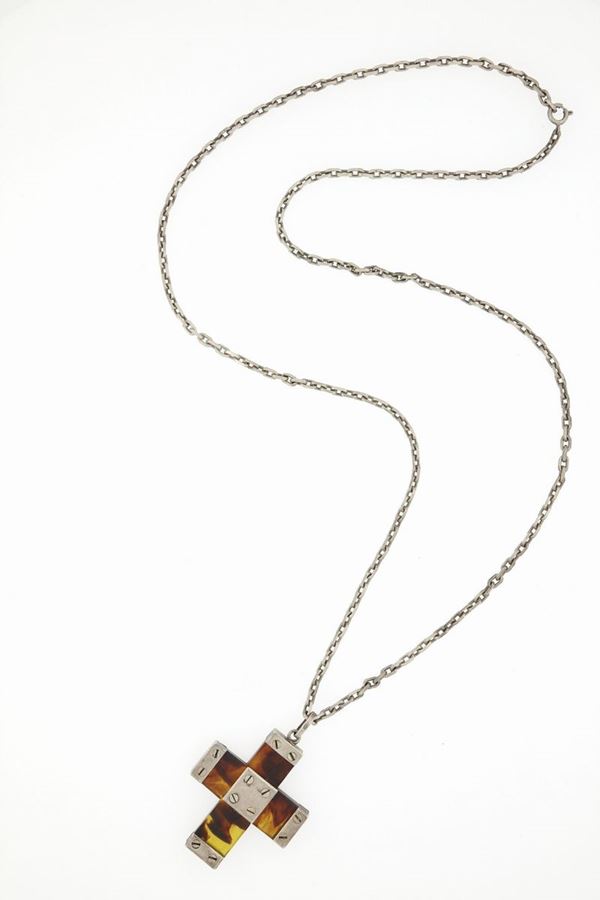 Collana in argento Valentino