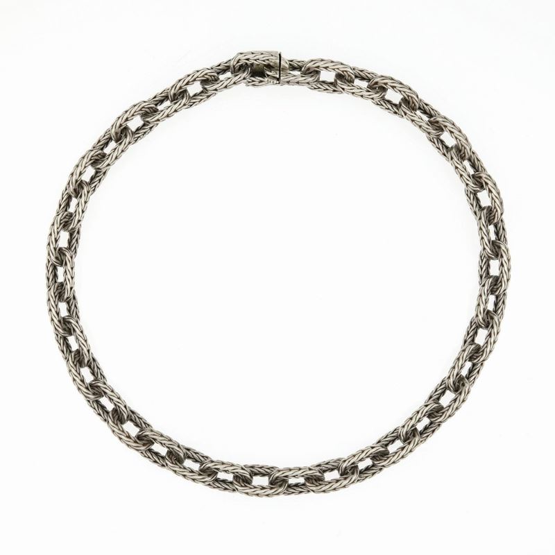 Collana Firmata Hermes in Argento