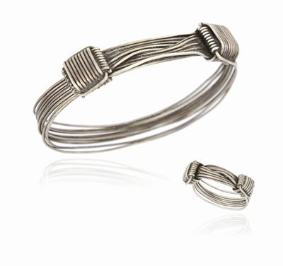 Anello e Bracciale in Argento Gucci