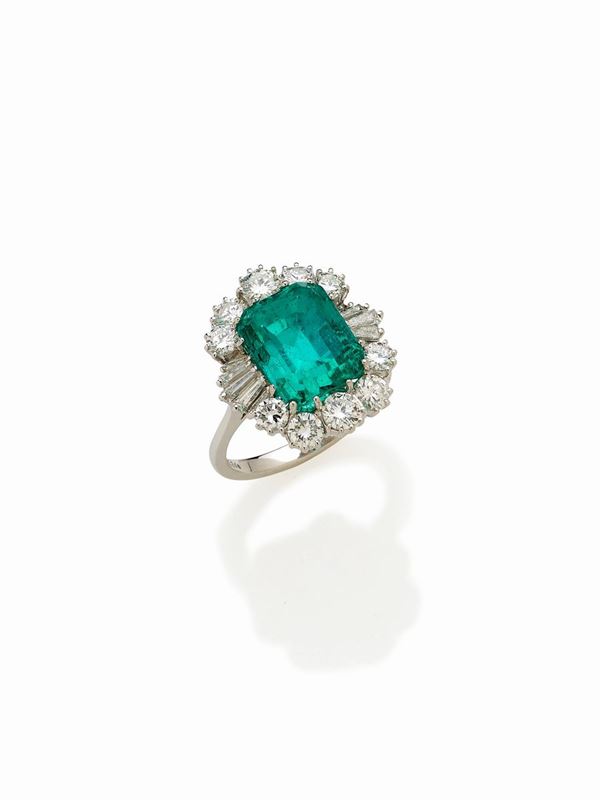 Anello con smeraldo   - Asta ASTA LIVE GIUGNO - Faraone Casa d'Aste