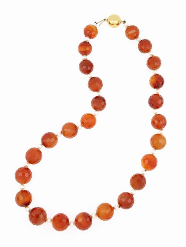 Collana corniola  - Asta GIOIELLI E OROLOGI - Faraone Casa d'Aste