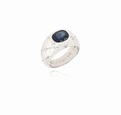 Anello Villa con Zaffiro