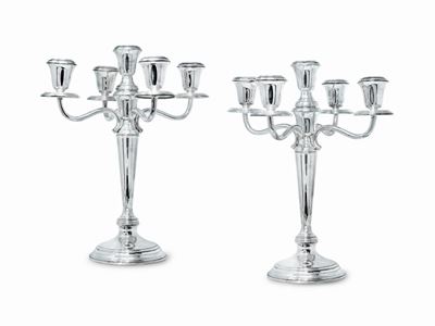 Coppia di Candelabri Firmati Faraone