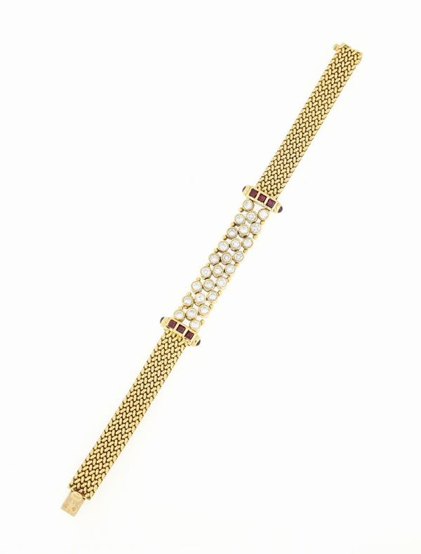 Bracciale in oro con diamanti  - Asta ASTA A TEMPO - APRILE - Faraone Casa d'Aste